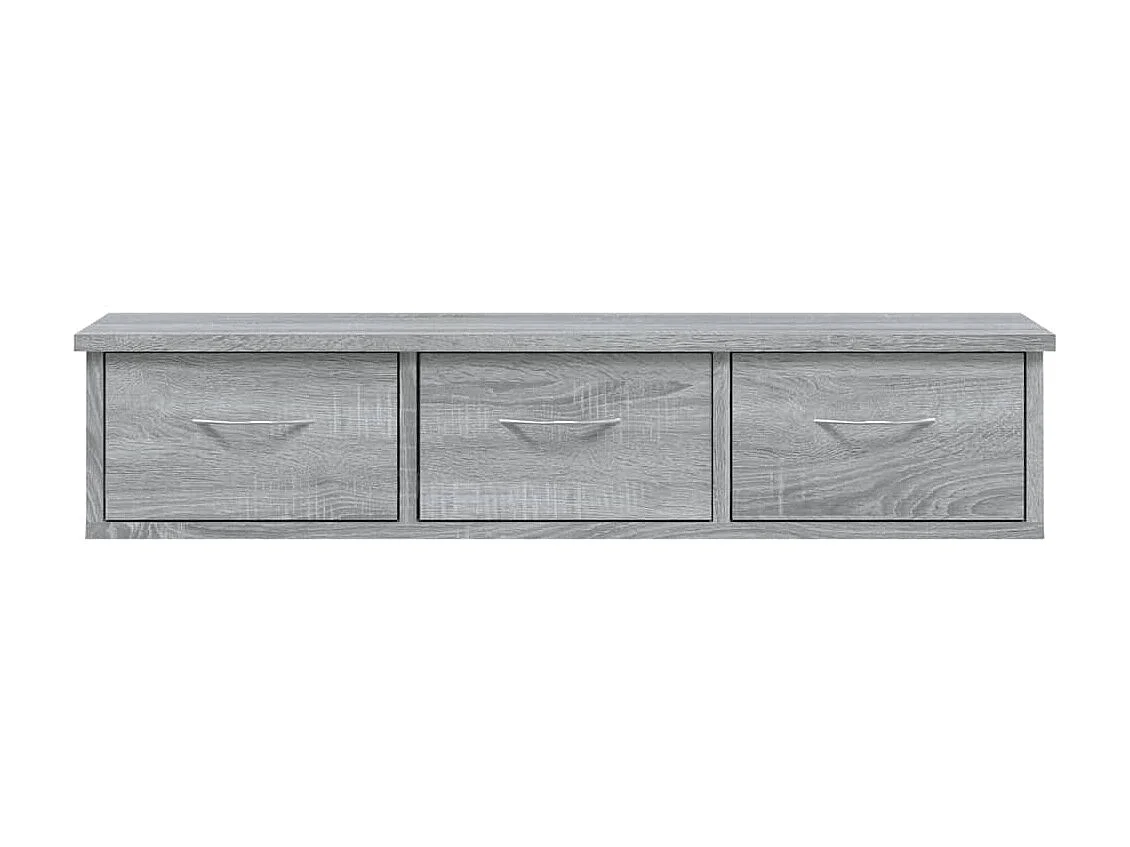 Armario de pared madera de ingeniería gris Sonoma 88x26x18,5 cm ES579455