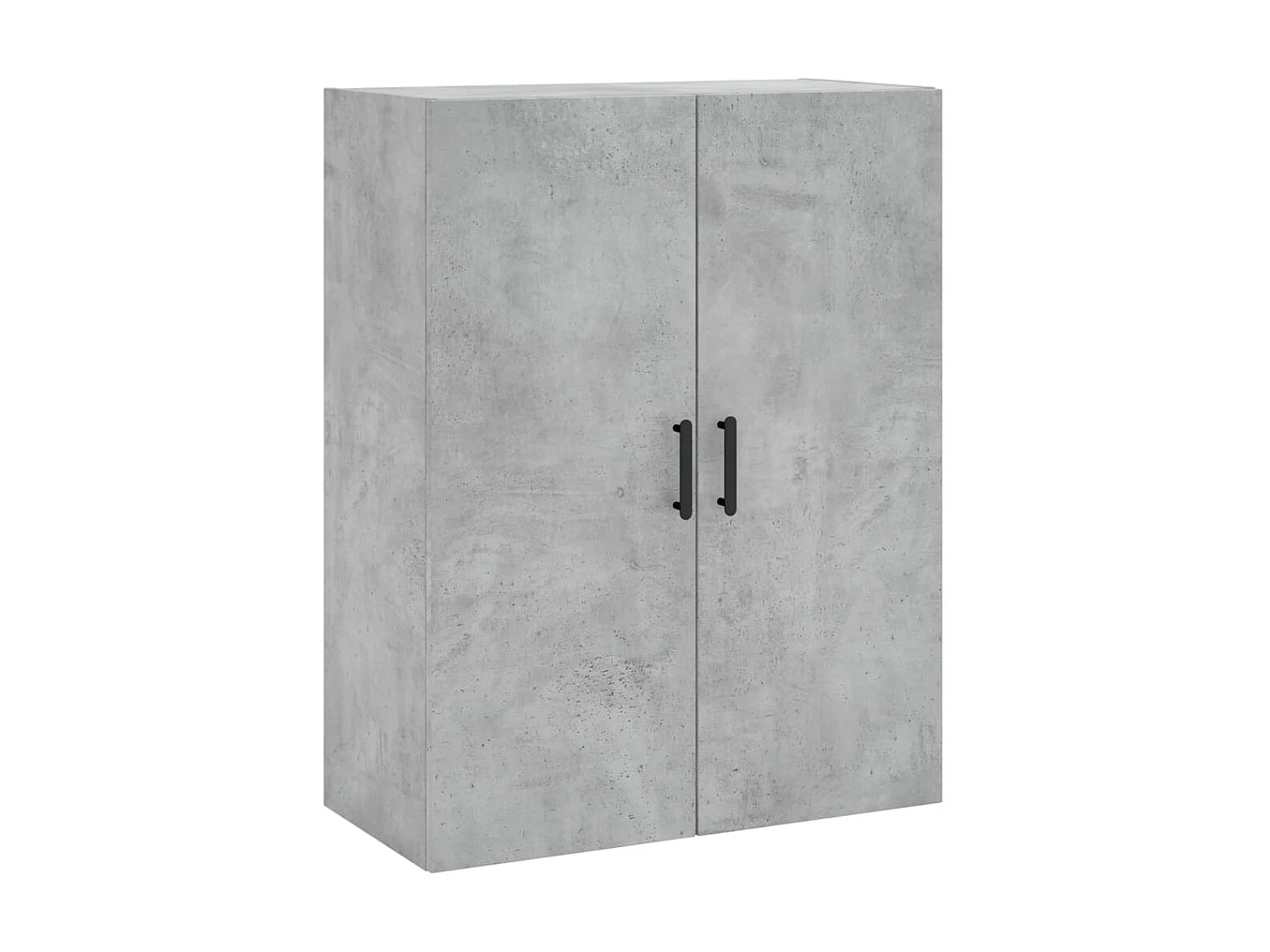 lot de 2 Armoires murales gris béton 69,5x34x90 cm QWE63921