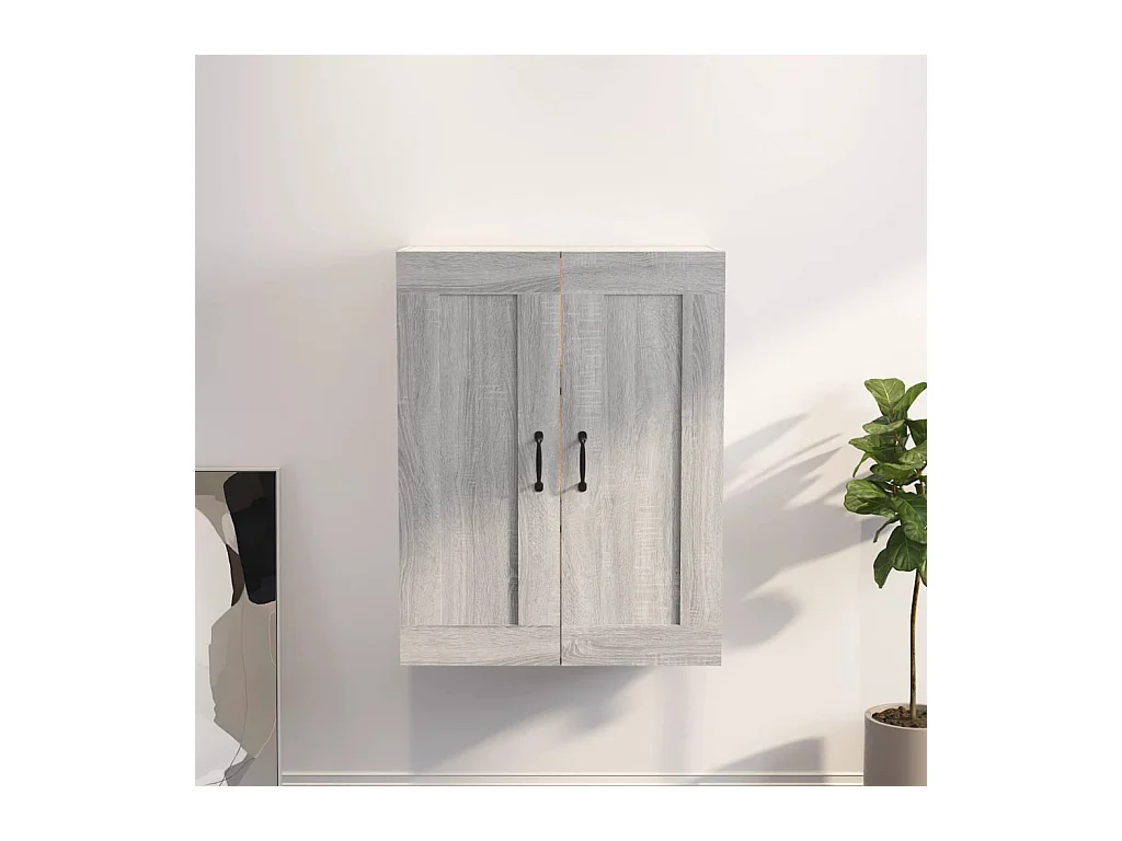 Armoire murale suspendue Sonoma gris 69,5x32,5x90 cm QWE24103