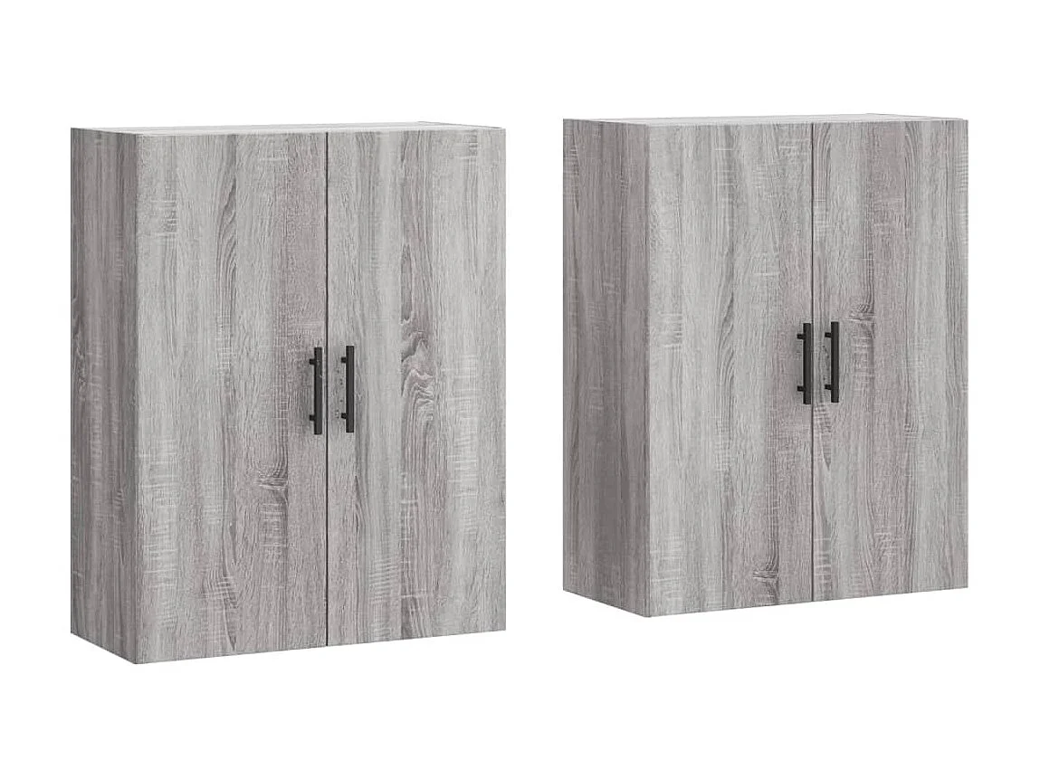 2 pcs Armoires murales sogris 69,5x34x90 cm OIU21926