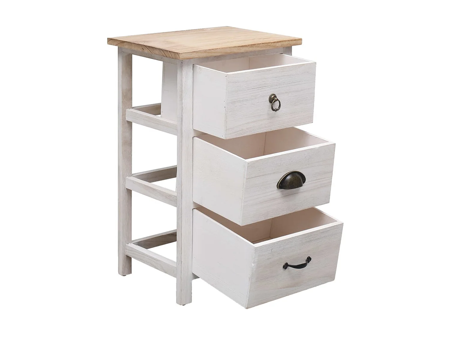 Móvel lateral 35x25x57 cm madeira de paulownia PT782168