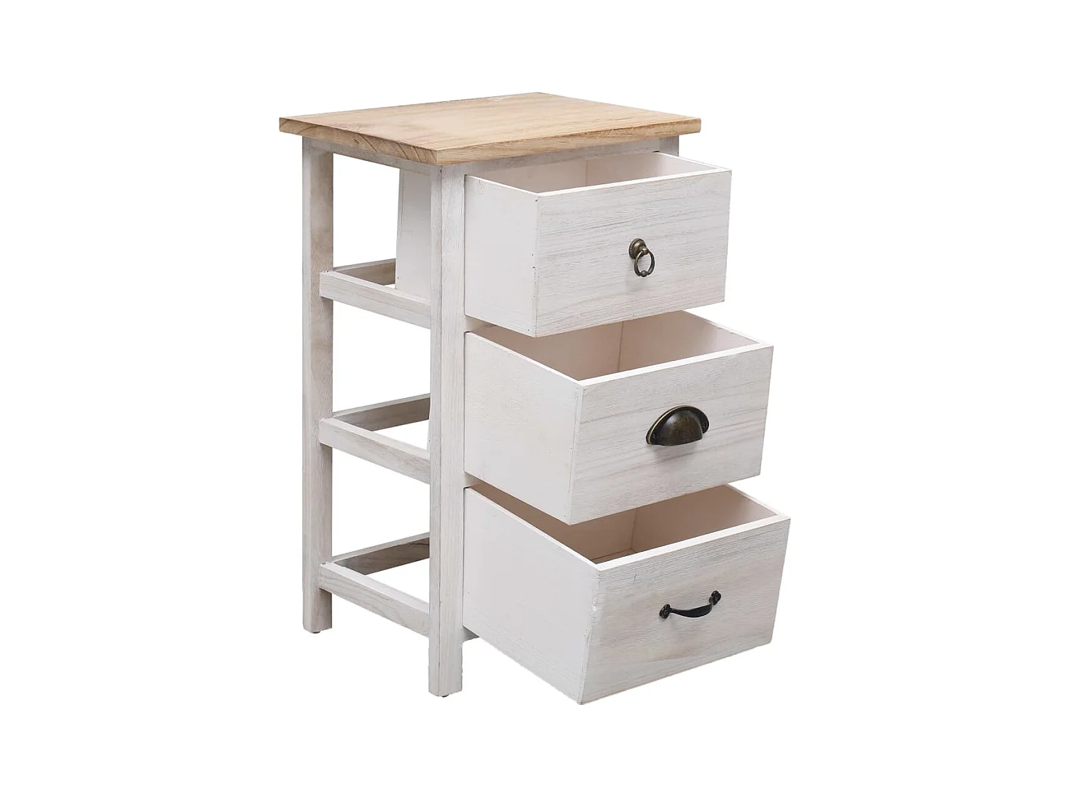 Móvel lateral 35x25x57 cm madeira de paulownia PT782168