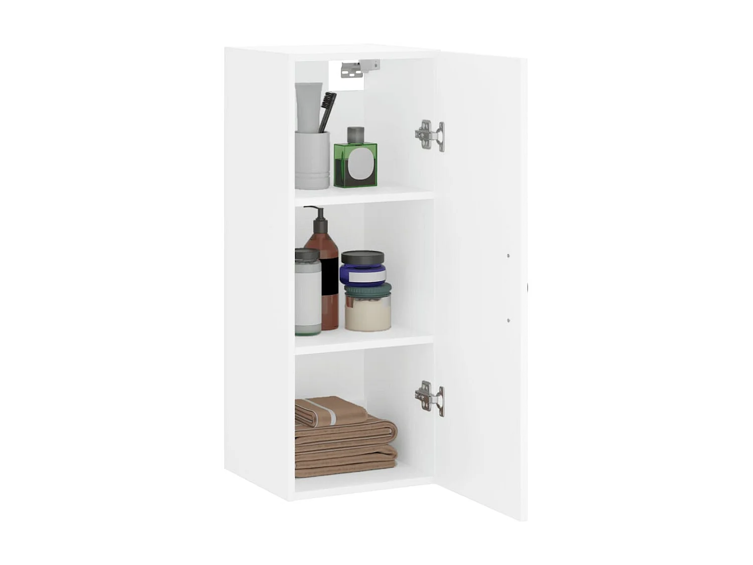 Armoire murale blanc 34,5x34x90 cm bois d'ingénierie QWE60021