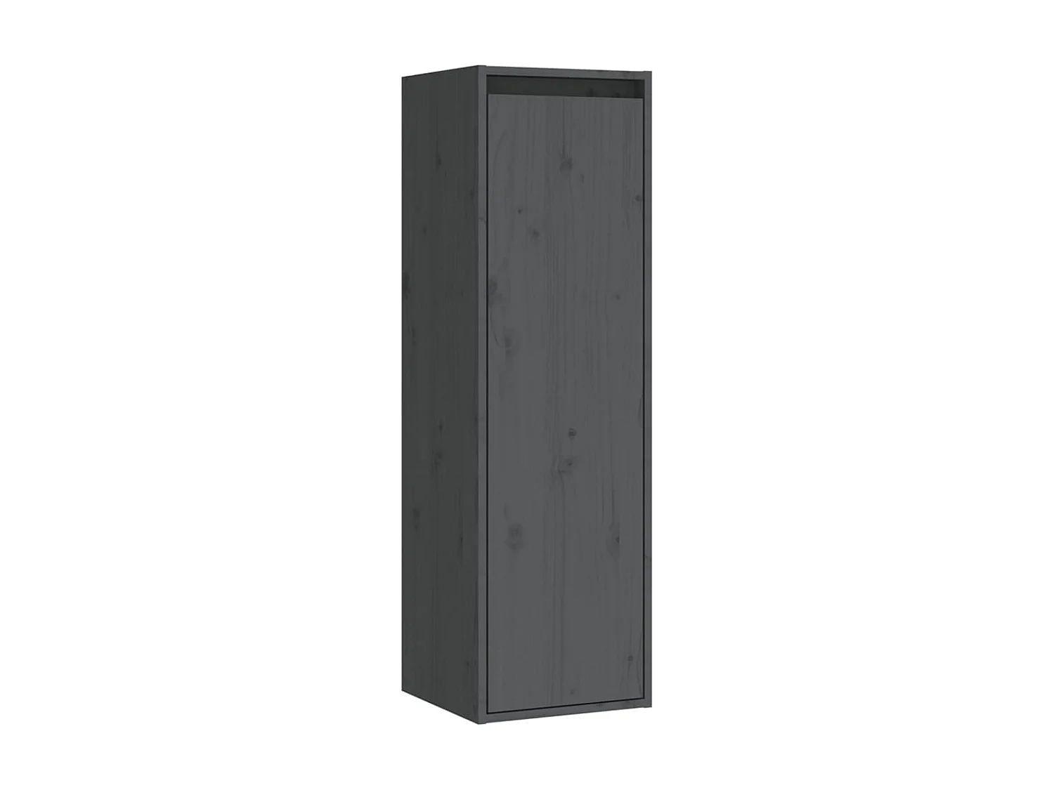 Armários de parede 2 pcs 30x30x100 cm pinho maciço cinza PT791481