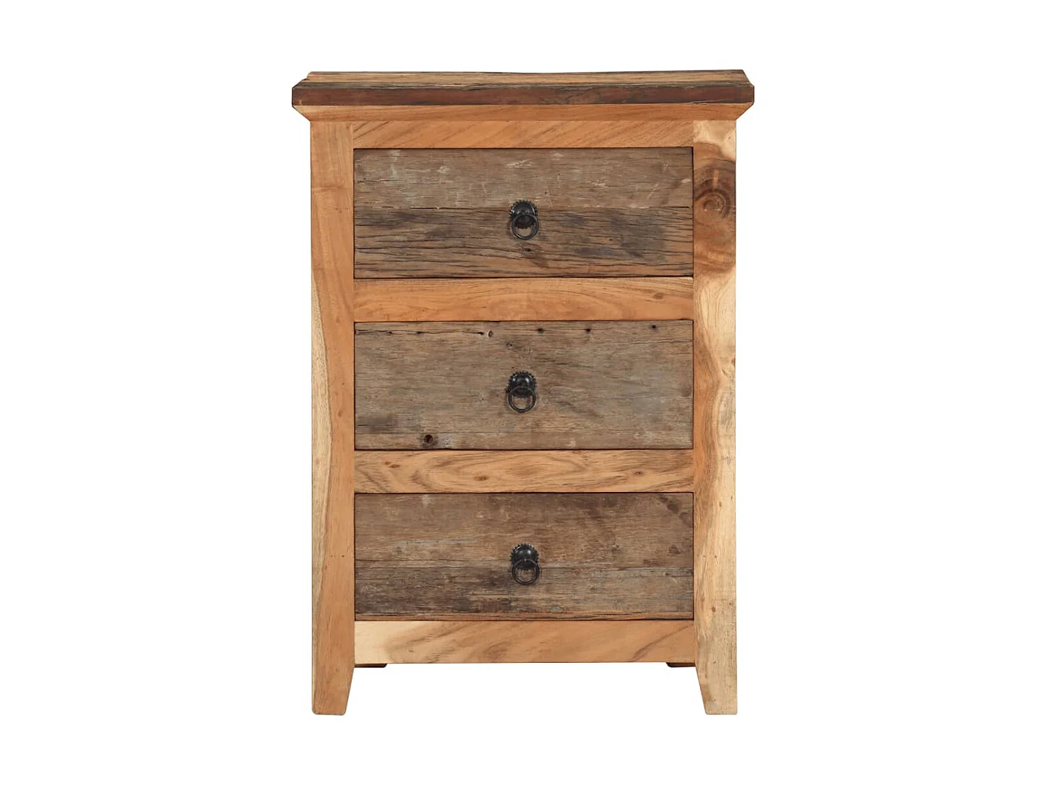 Armoire latérale 55x33x75 cm bois massif d'acacia QWE12099