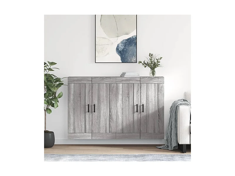 Móveis de parede 2 pcs derivados de madeira cinzento sonoma PT385786