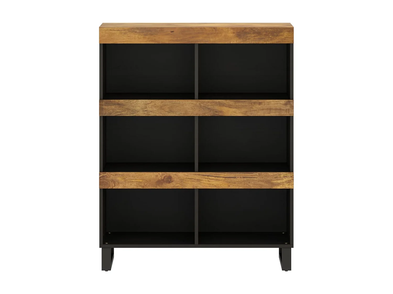 Armario auxiliar madera maciza de mango 85x33x107 cm ES260062