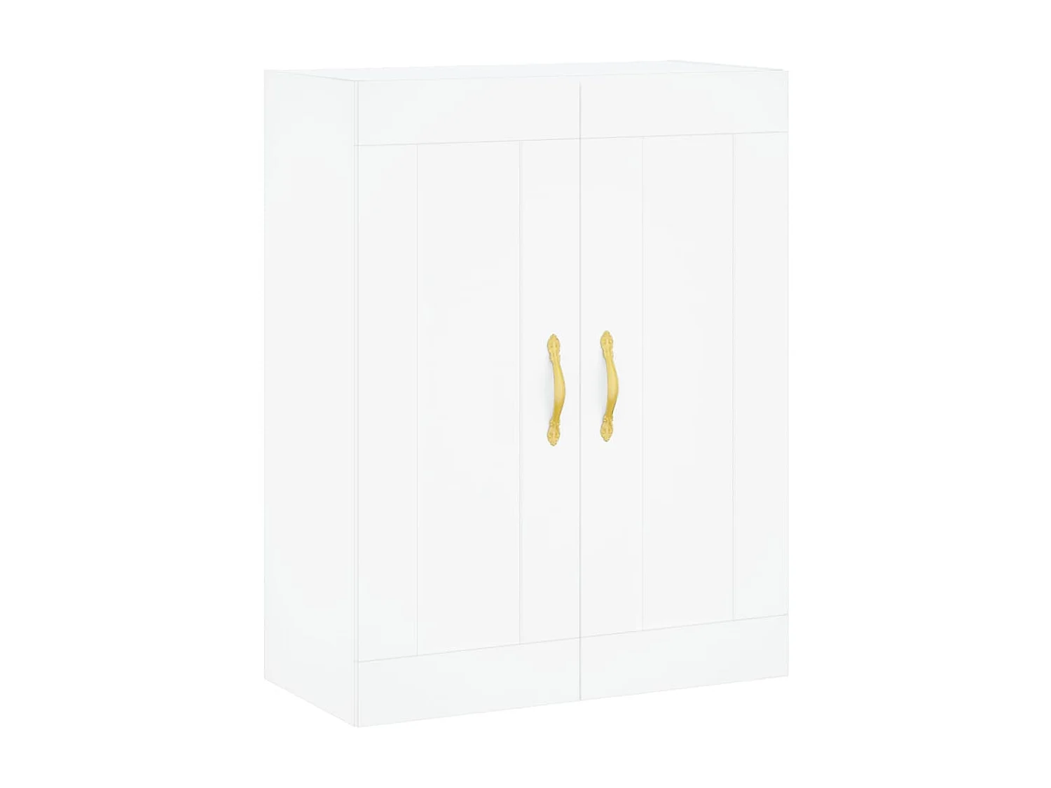 Armoire murale blanc 69,5x34x90 cm bois d'ingénierie QWE46284
