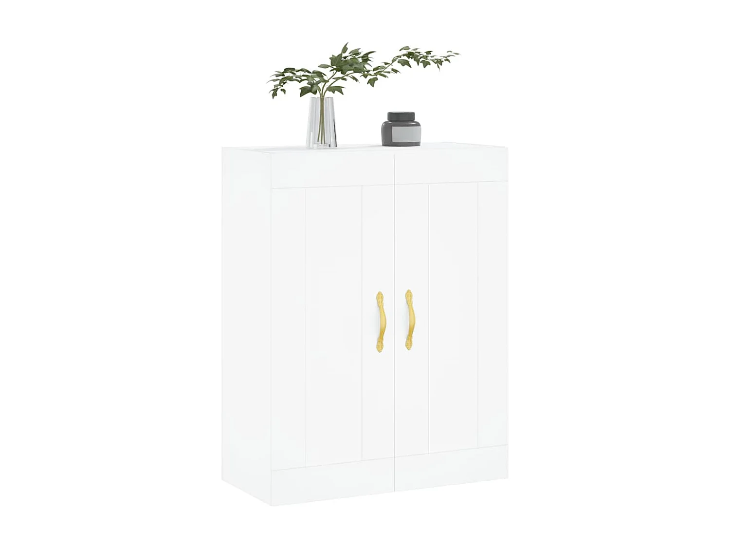 Armoire murale blanc 69,5x34x90 cm bois d'ingénierie QWE46284