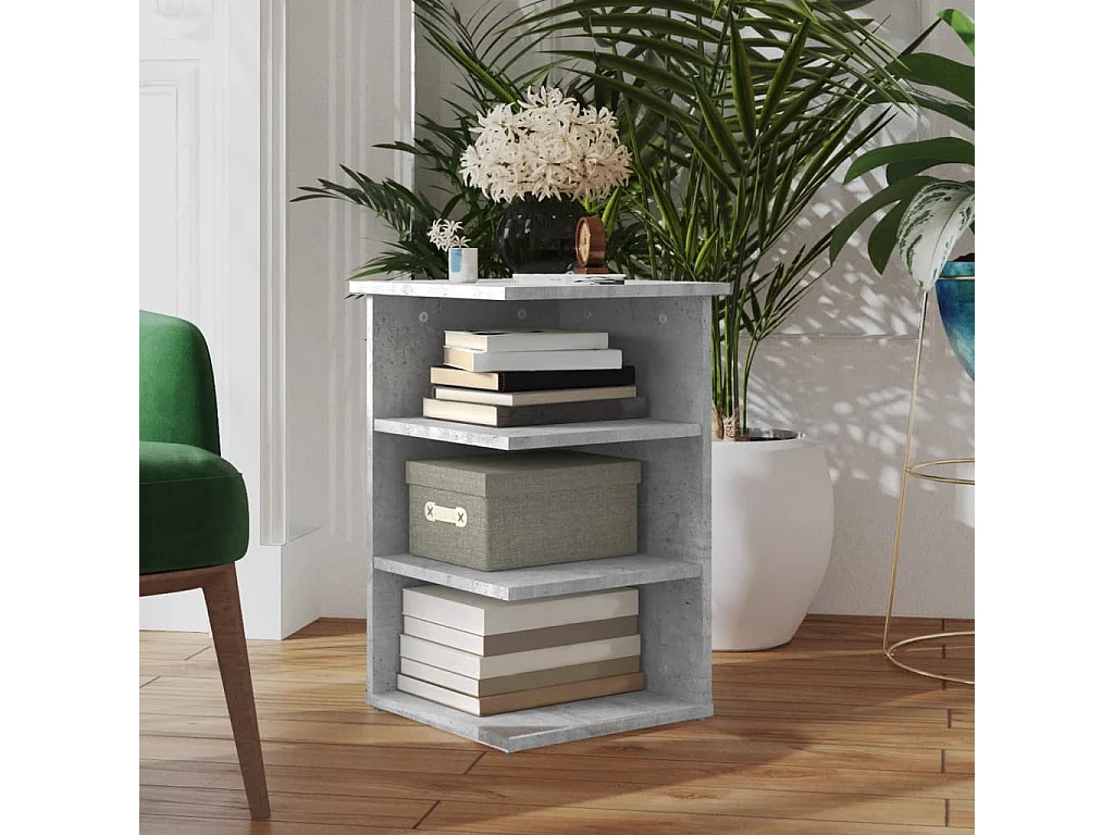 Armoire latérale Gris béton 35x35x55 cm Aggloméré SBC7184