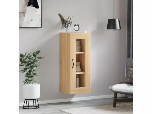 Kauf Unique Wandschrank,Wandhängeschrank Sonoma-Eiche 34,5x34x90 cm -gkd69479