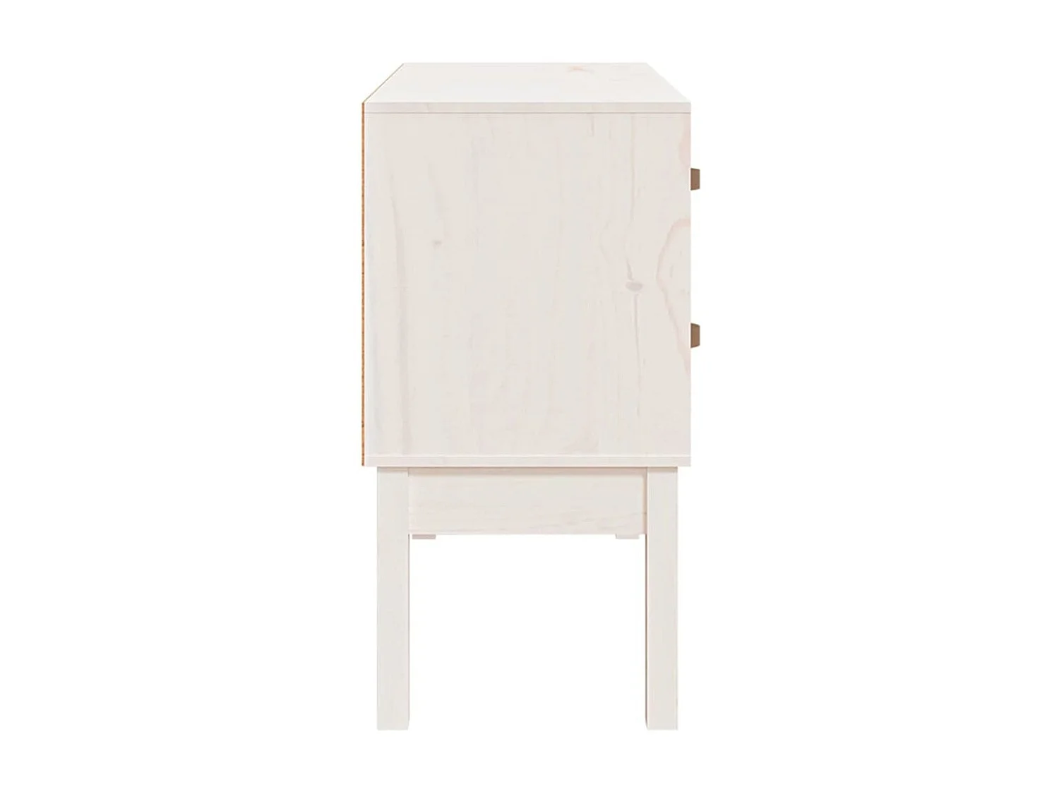 Mesa consola 90x40x78 cm madeira de pinho maciça branco PT419235