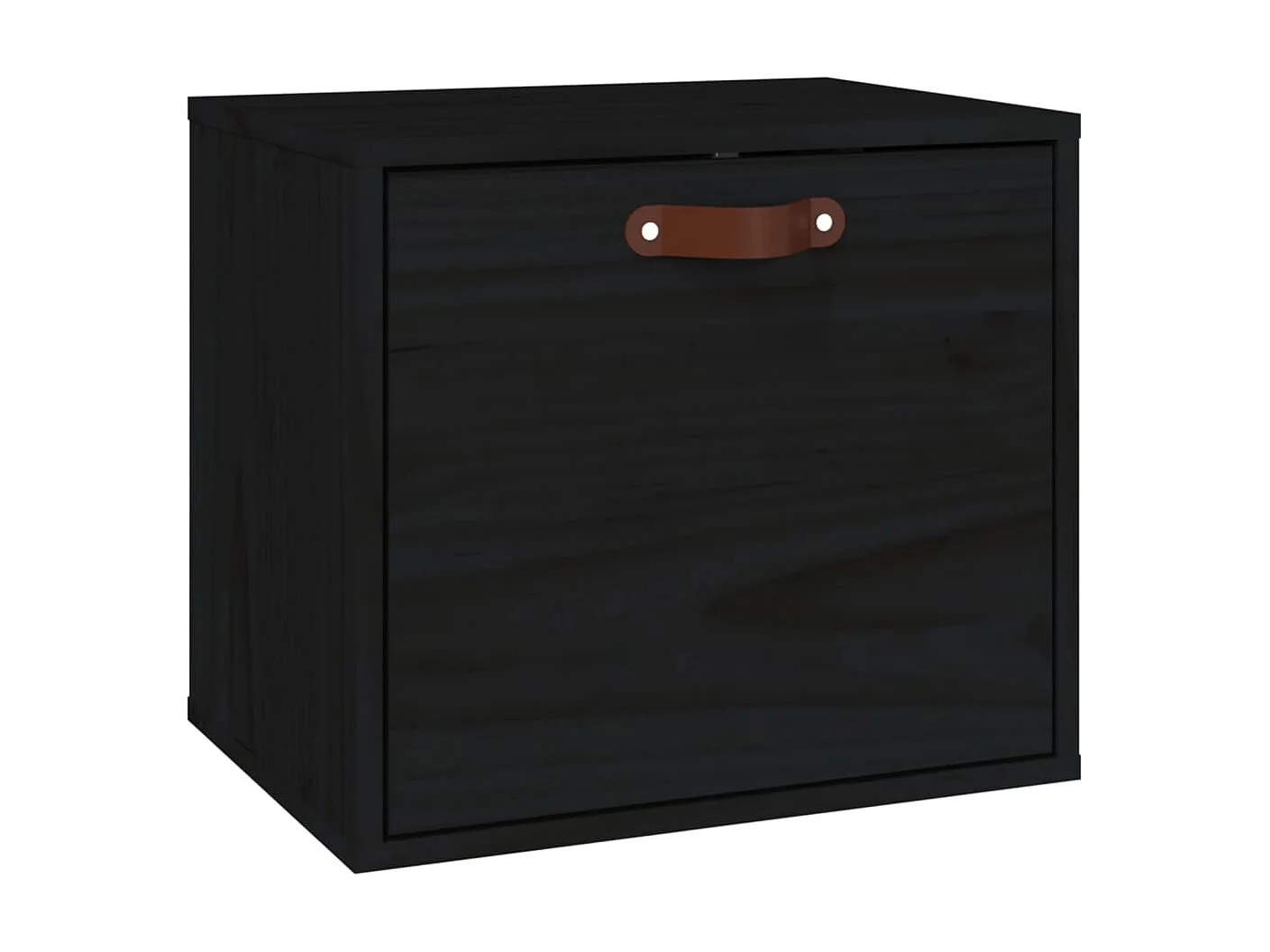 Armoire murale Noir 40x30x35 cm Bois de pin massif OLA9953