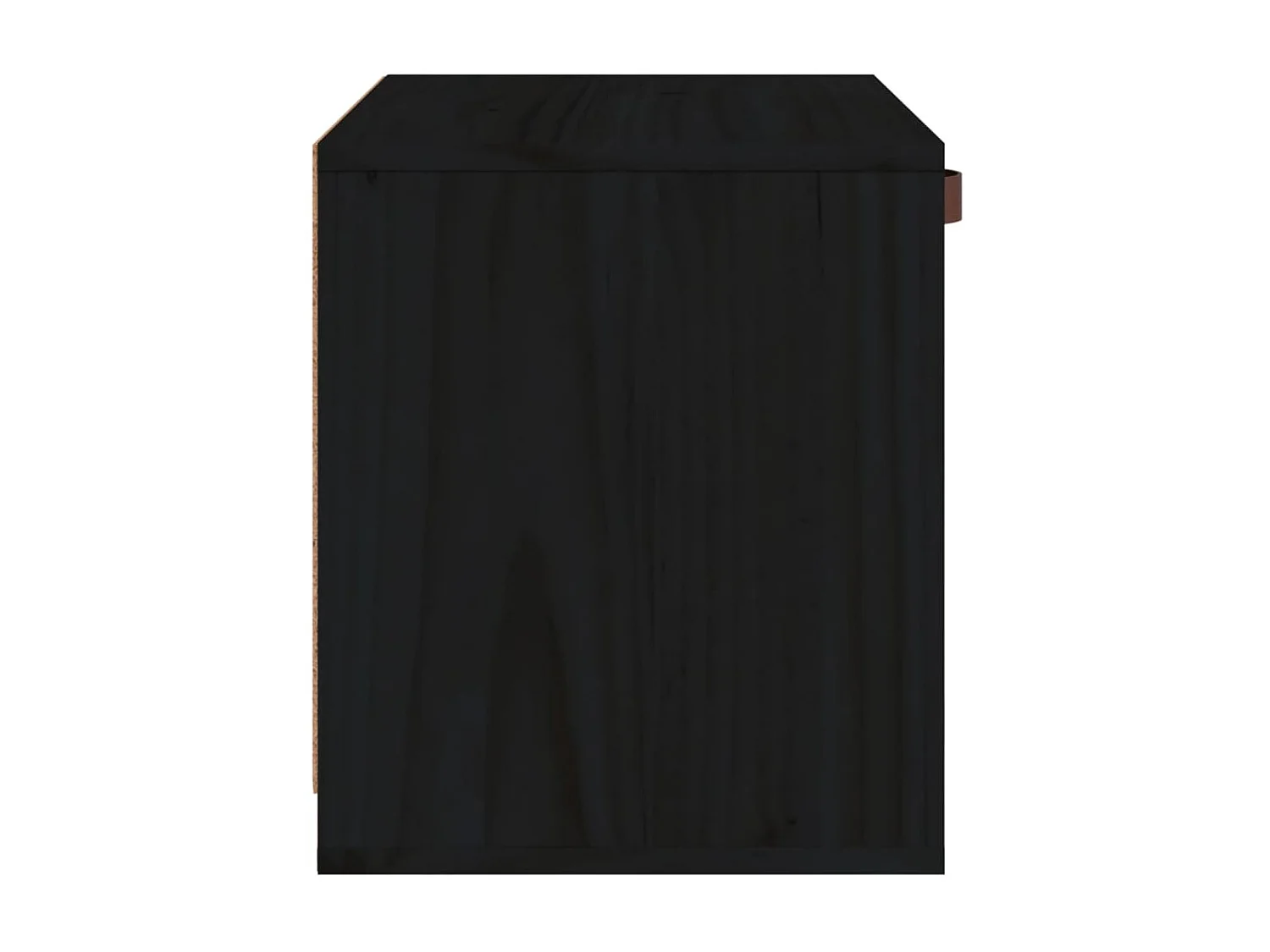Armoire murale Noir 40x30x35 cm Bois de pin massif OLA9953