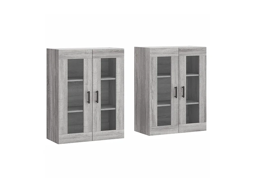 Móveis de parede 2 pcs derivados de madeira cinzento sonoma PT594771