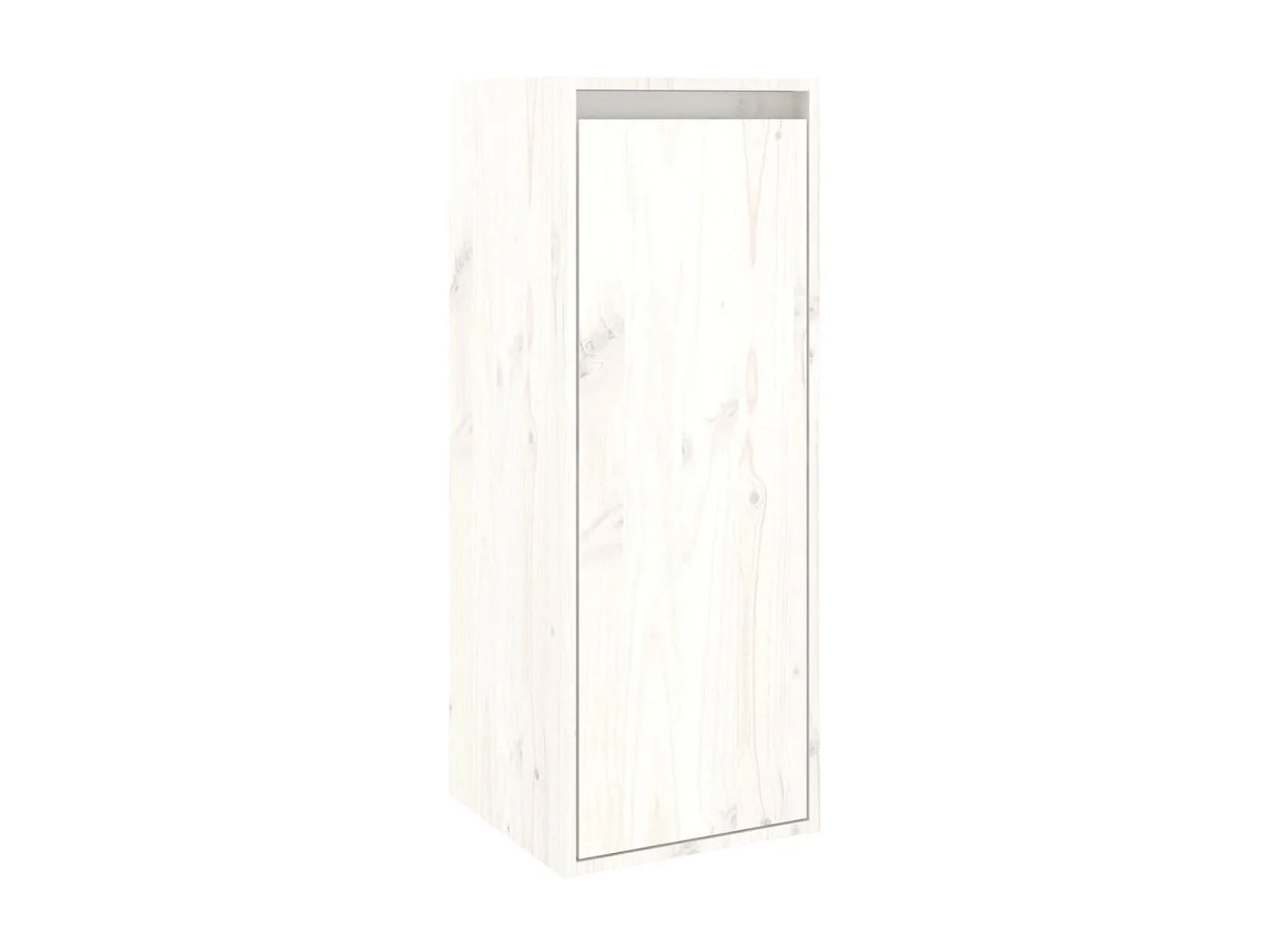 Wandschrank,Wandhängeschrank Weiß 30x30x80 cm Massivholz Kiefer -gkd957591