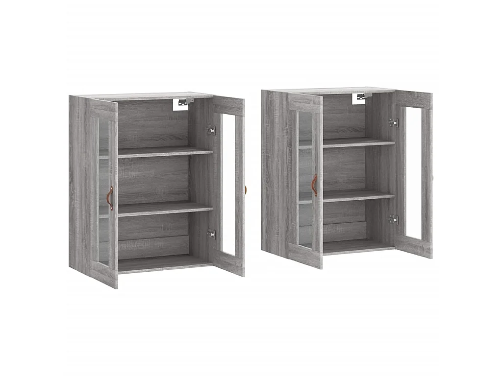 Móveis de parede 2 pcs derivados de madeira cinzento sonoma PT439980