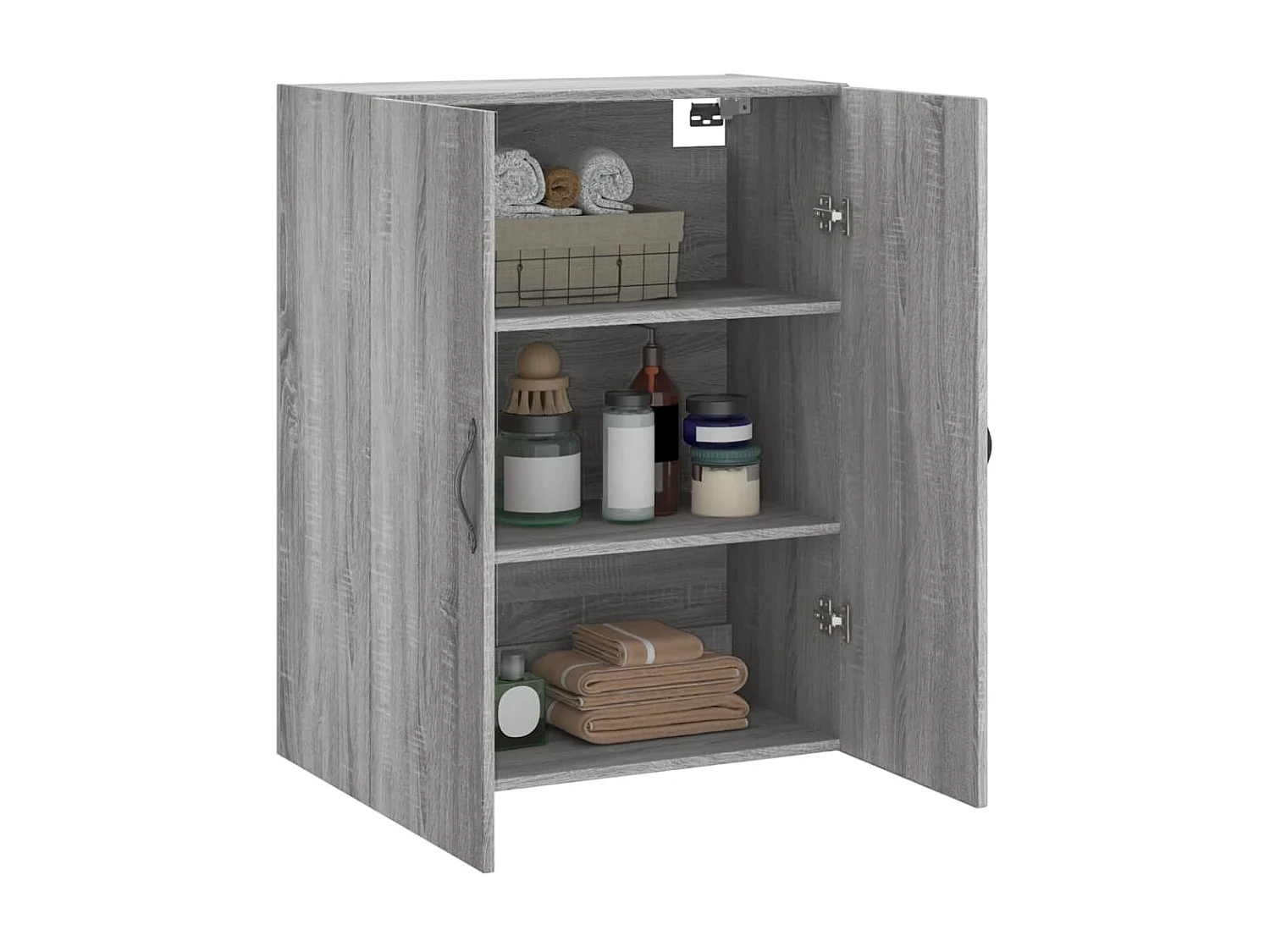 Armário de parede 69,5x34x90 cm deriv. madeira cinzento sonoma PT929079