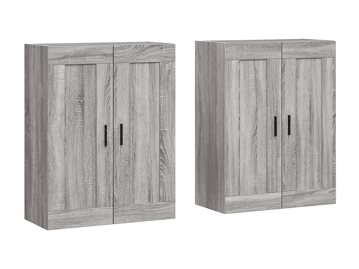 Móveis de parede 2 pcs derivados de madeira cinzento sonoma PT169965