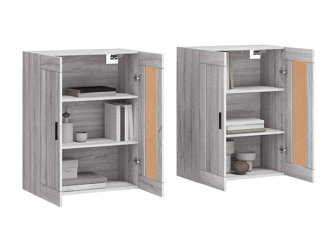 Móveis de parede 2 pcs derivados de madeira cinzento sonoma PT169965