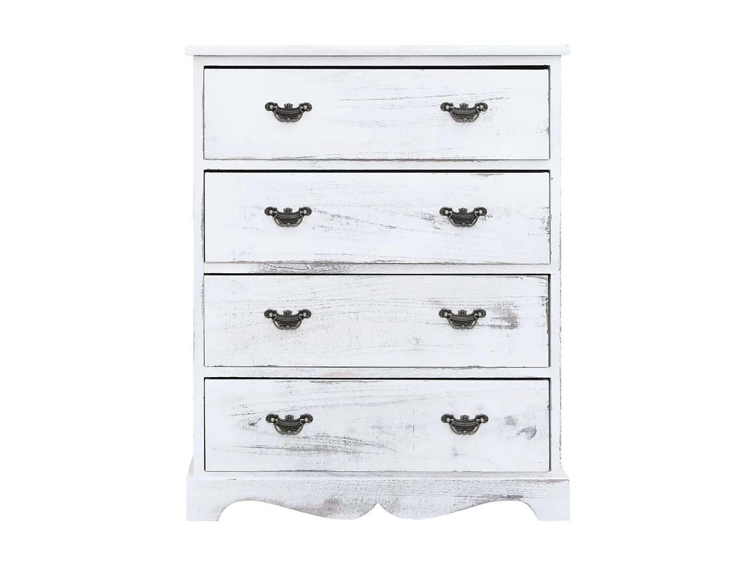 Armoire à tiroirs Blanc 60 x 30 x 75 cm Bois QWE64640