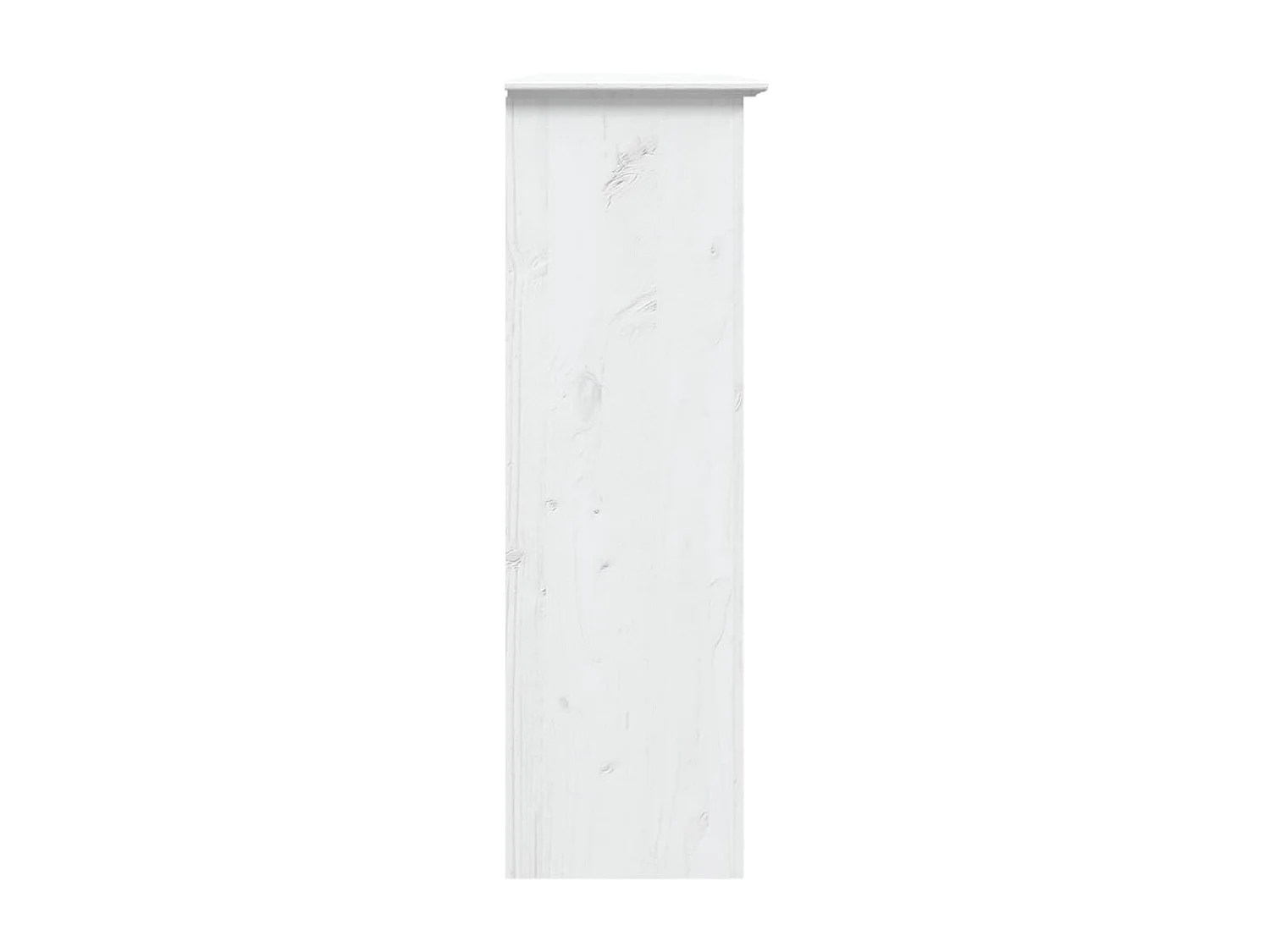 Armoire avec portes vitrées BODO blanc bois de pin massif QWE96169