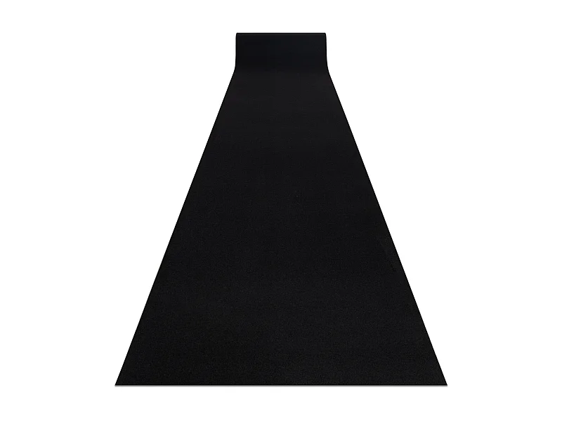 Läufer Antirutsch RUMBA einfarbig schwarz 60x200 cm