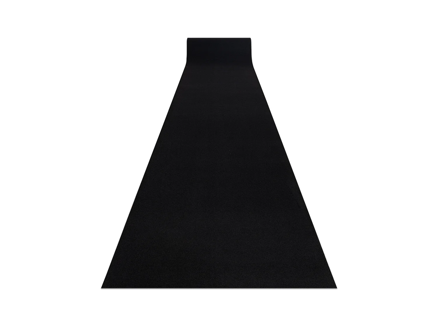 TAPIS DE COULOIR ANTIDÉRAPANT RUMBA couleur unique noir 80x410 cm