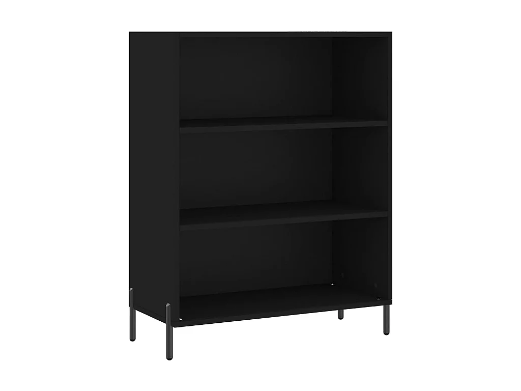 Armário c/ prateleiras 69,5x32,5x90 cm derivados madeira preto PT849998