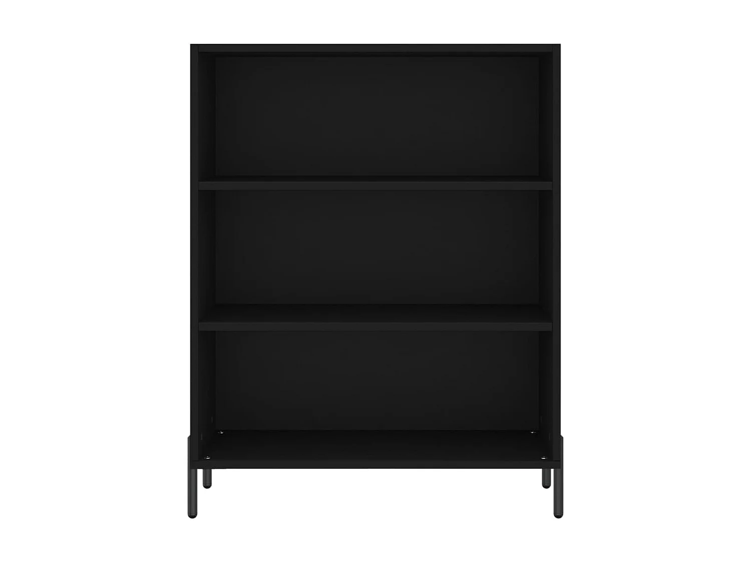 Armário c/ prateleiras 69,5x32,5x90 cm derivados madeira preto PT849998