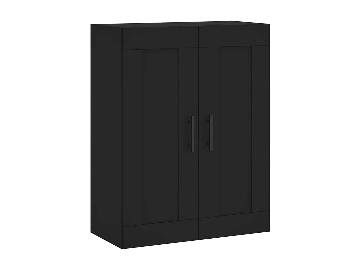 Móveis de parede 2 pcs derivados de madeira preto PT951168