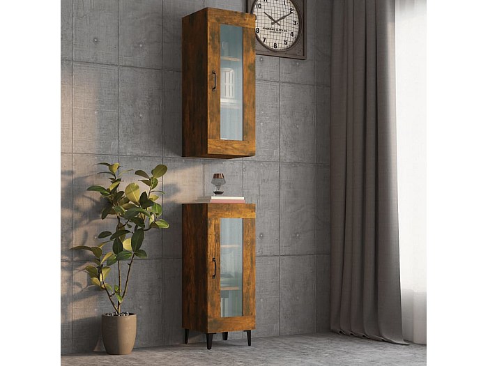 Armadietto Pensile Cucina 80cm Rovere - 2 Ante, H.60cm, Made In Italy - Foto 9