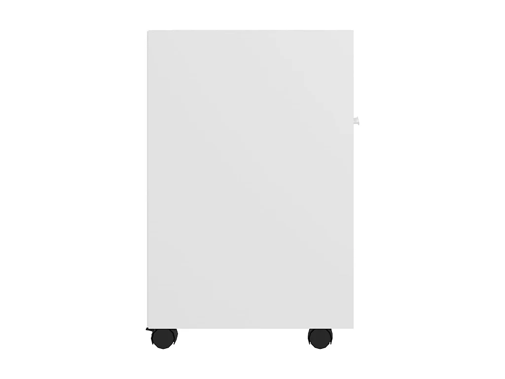 Móvel de apoio com rodas 33x38x60 cm contraplacado branco PT162762