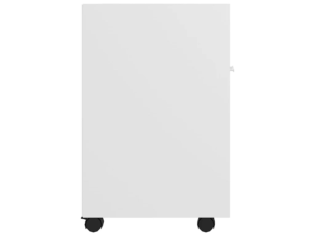 Armario auxiliar ruedas blanco madera contrachapada 33x38x60 cm ES152488