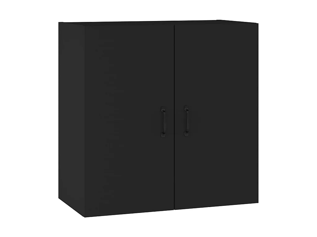 Wandschrank,Wandhängeschrank Schwarz 60x31x60 cm Holzwerkstoff -gkd459176
