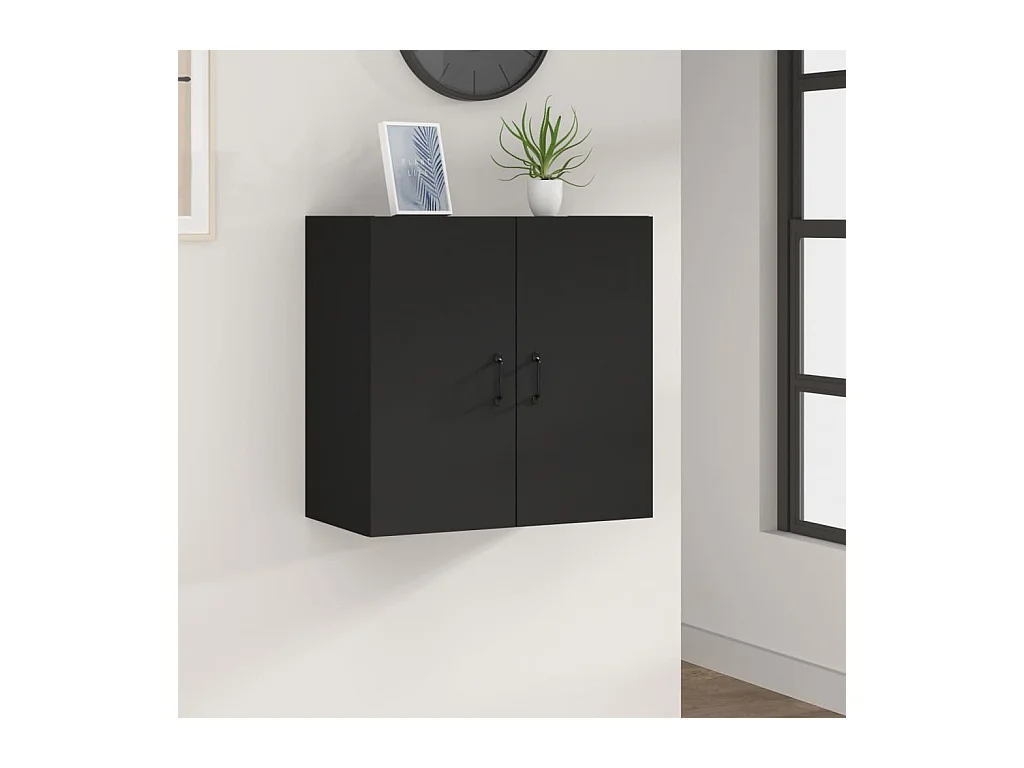 Armoire murale Noir 60x31x60 cm Bois d'ingénierie OLA8080