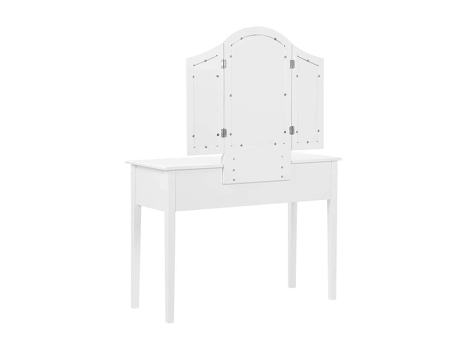 Schminktisch mit Spiegel und Hocker LUMIERE Weiss