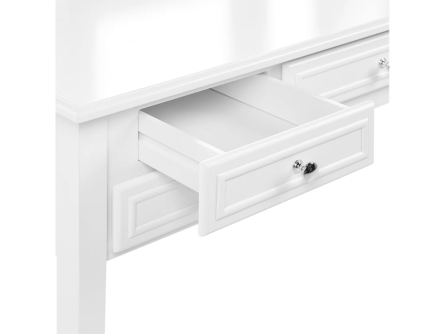 Schminktisch mit Spiegel und Hocker LUMIERE Weiss