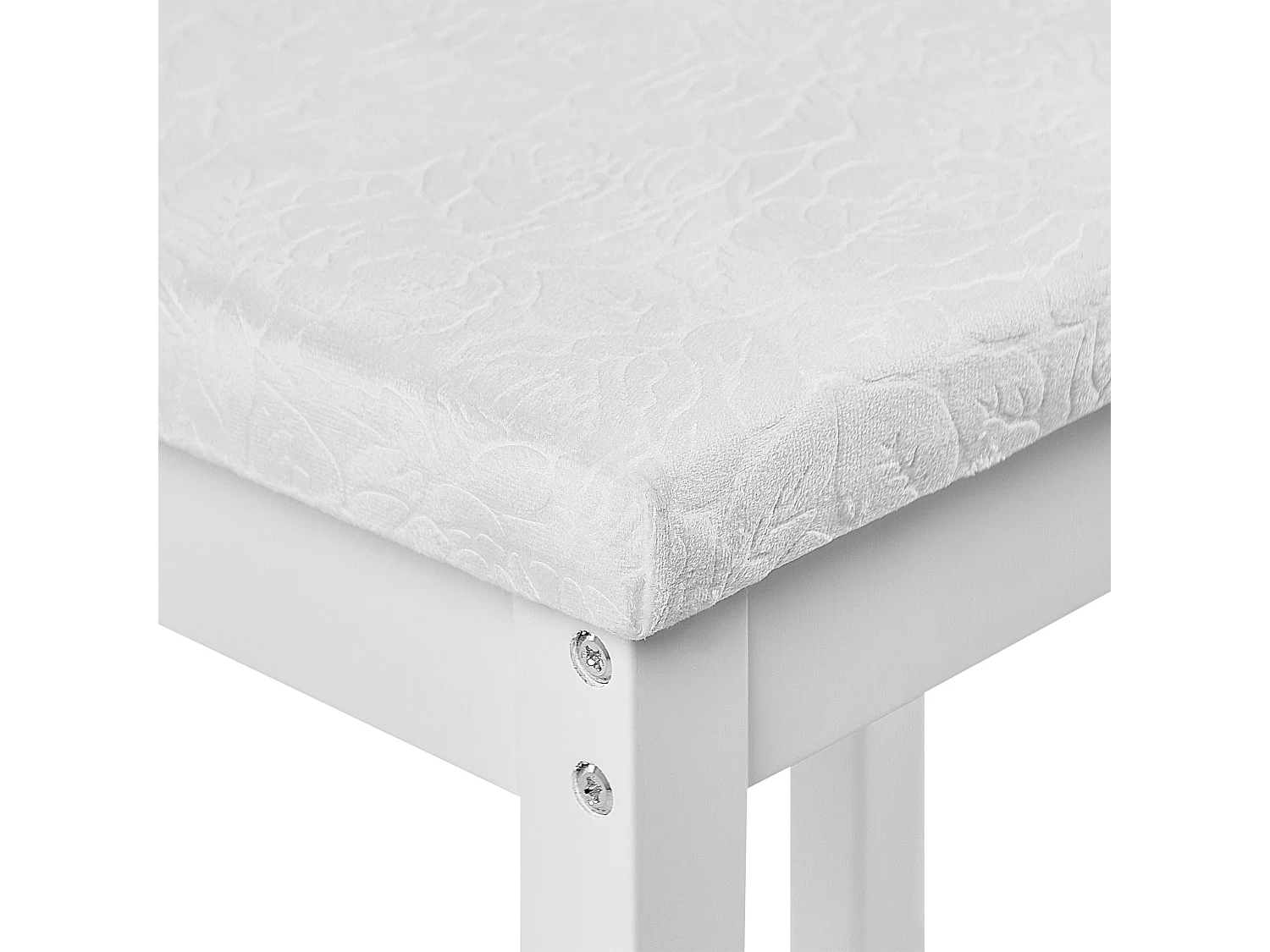 Schminktisch mit Spiegel und Hocker LUMIERE Weiss