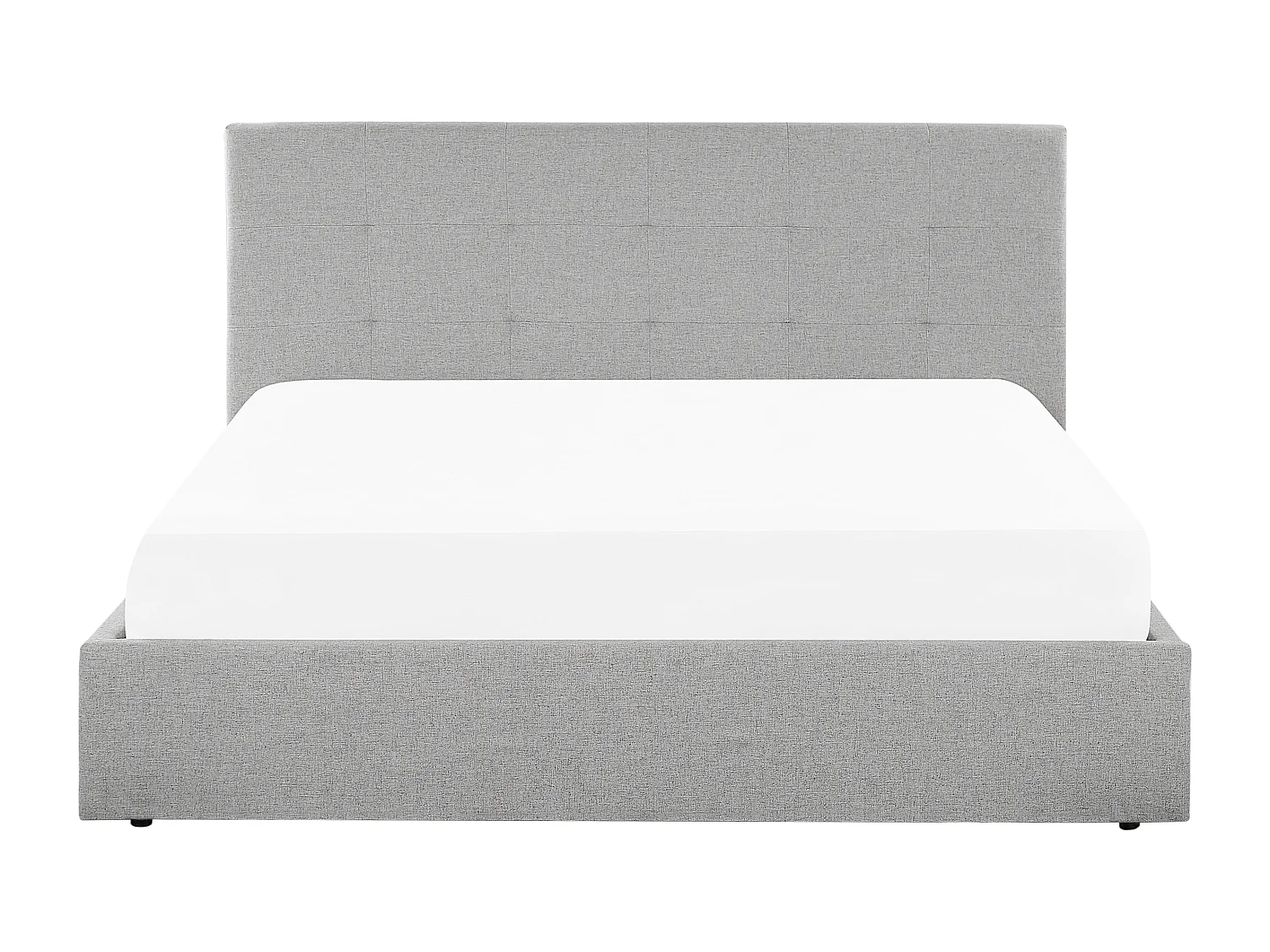 Lit ottoman Tissu LORIENT 160 x 200 cm Gris