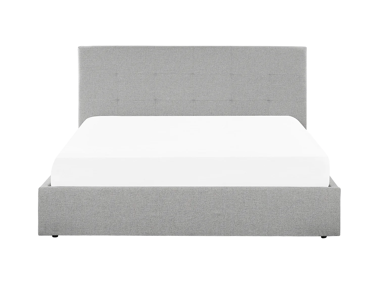 Bed met opbergruimte Stof LORIENT 160 x 200 cm Grijs