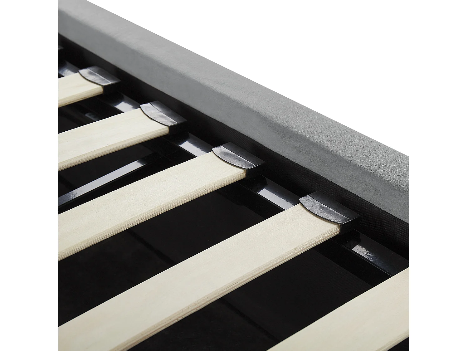 Cama baú Veludo LORIENT 180 x 200 cm Cinzento claro