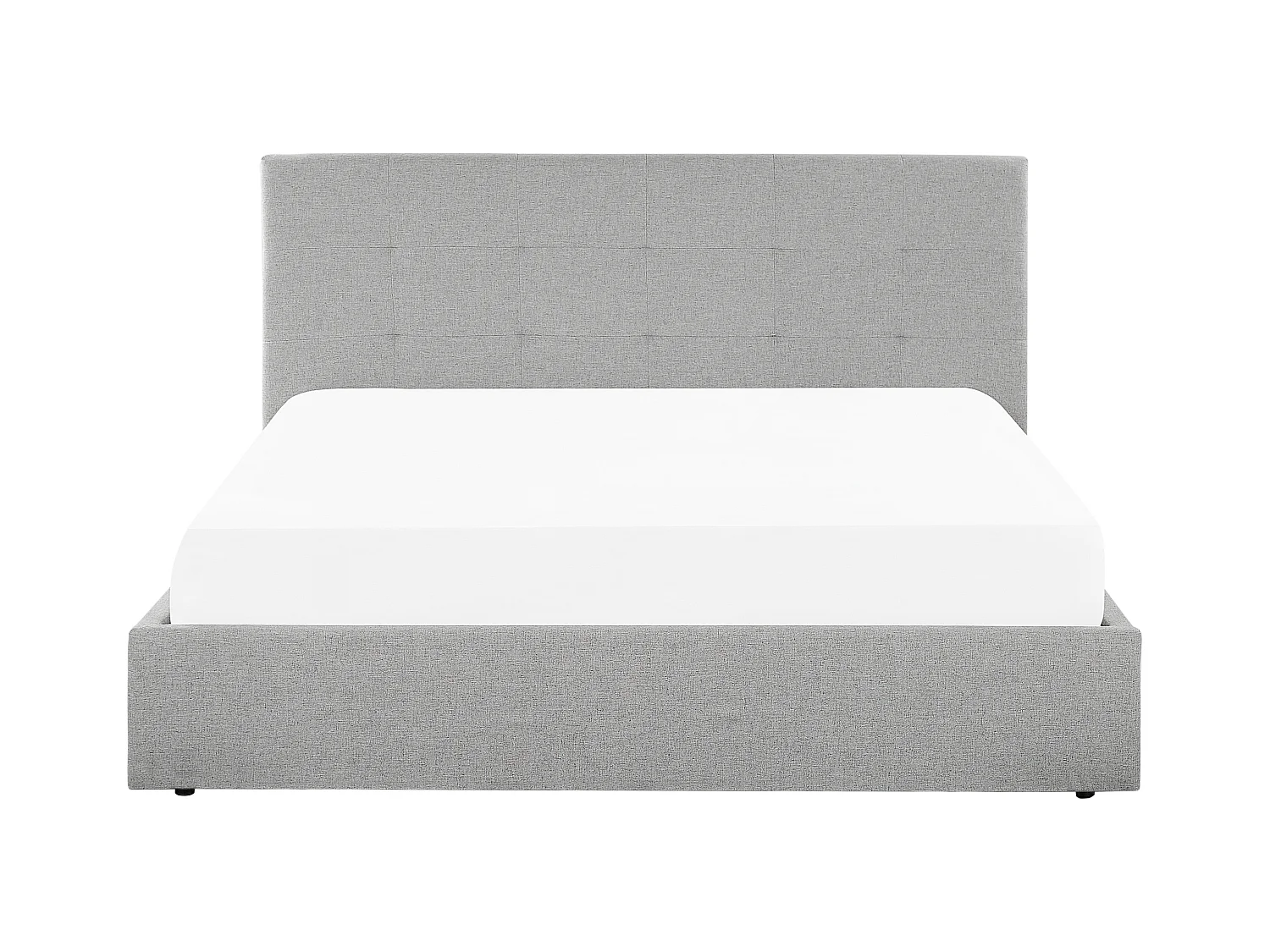 Bed met opbergruimte Stof LORIENT 180 x 200 cm Grijs