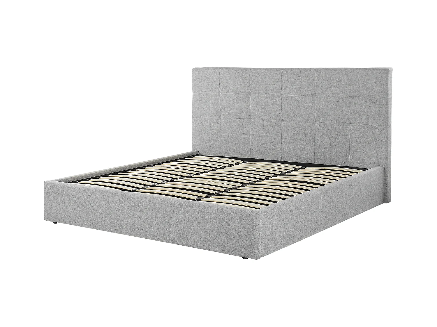 Lit ottoman Tissu LORIENT 180 x 200 cm Gris