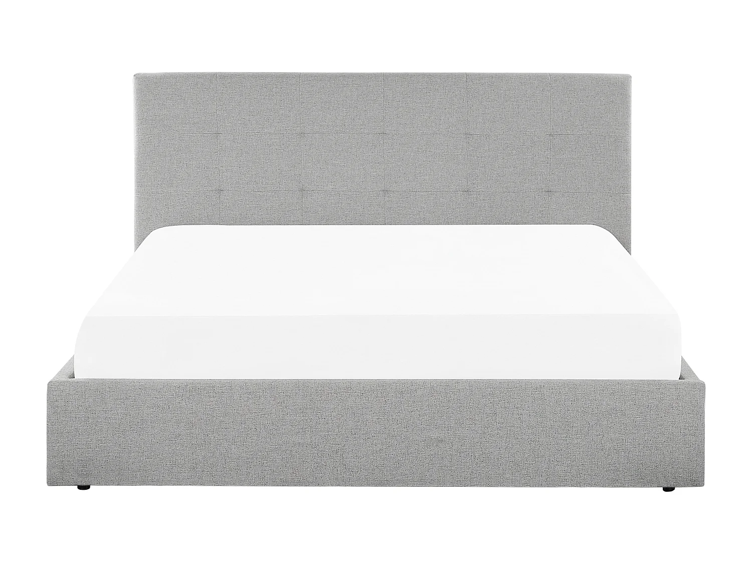 Letto contenitore Tessuto LORIENT 180 x 200 cm Grigio