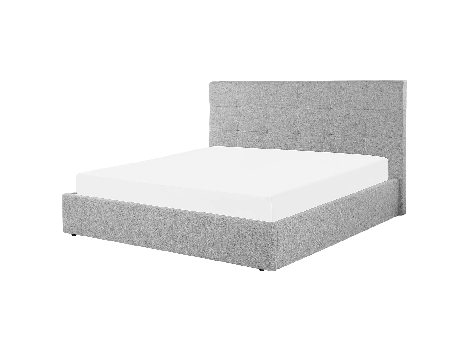 Bed met opbergruimte Stof LORIENT 180 x 200 cm Grijs