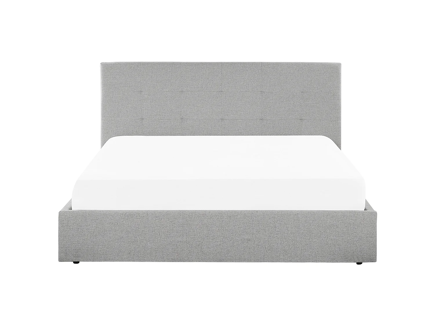 Bed met opbergruimte Stof LORIENT 180 x 200 cm Grijs