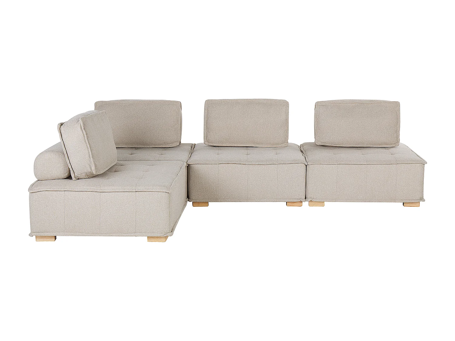 TIBRO Tessuto Beige chiaro 4 posti Lato destro