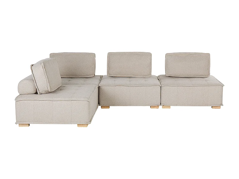 TIBRO Tessuto Beige chiaro 4 posti Lato destro