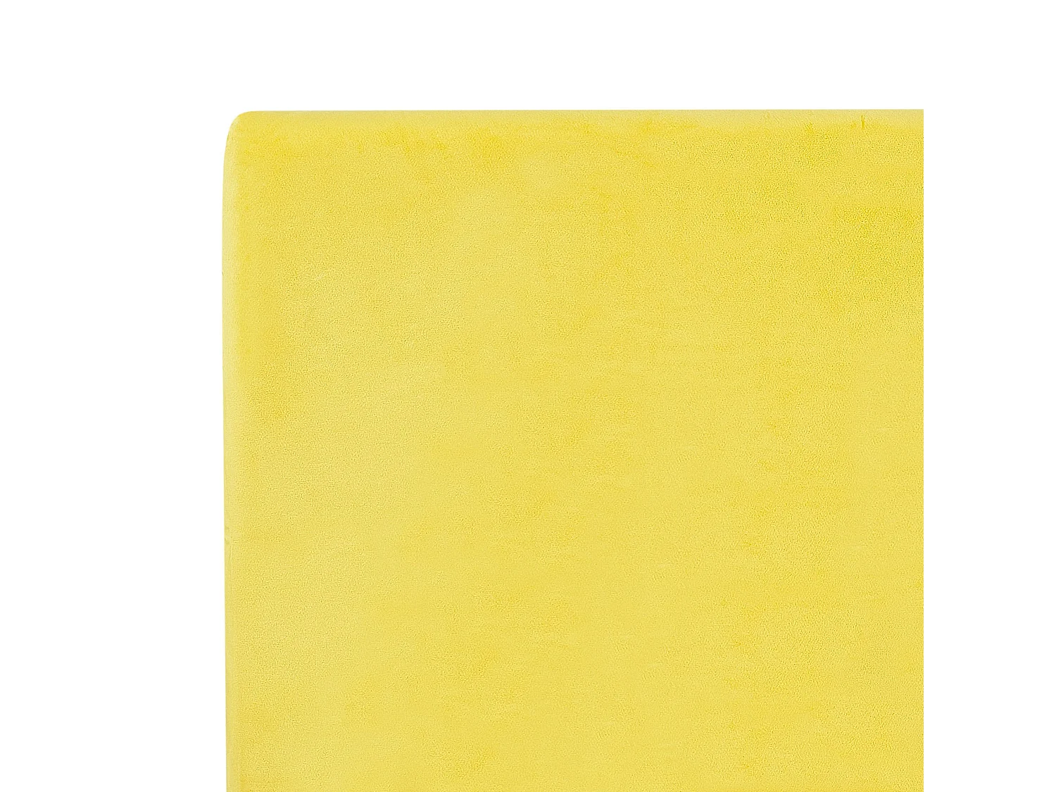 Capa de estrutura de cama Veludo FITOU 160 x 200 cm Amarelo